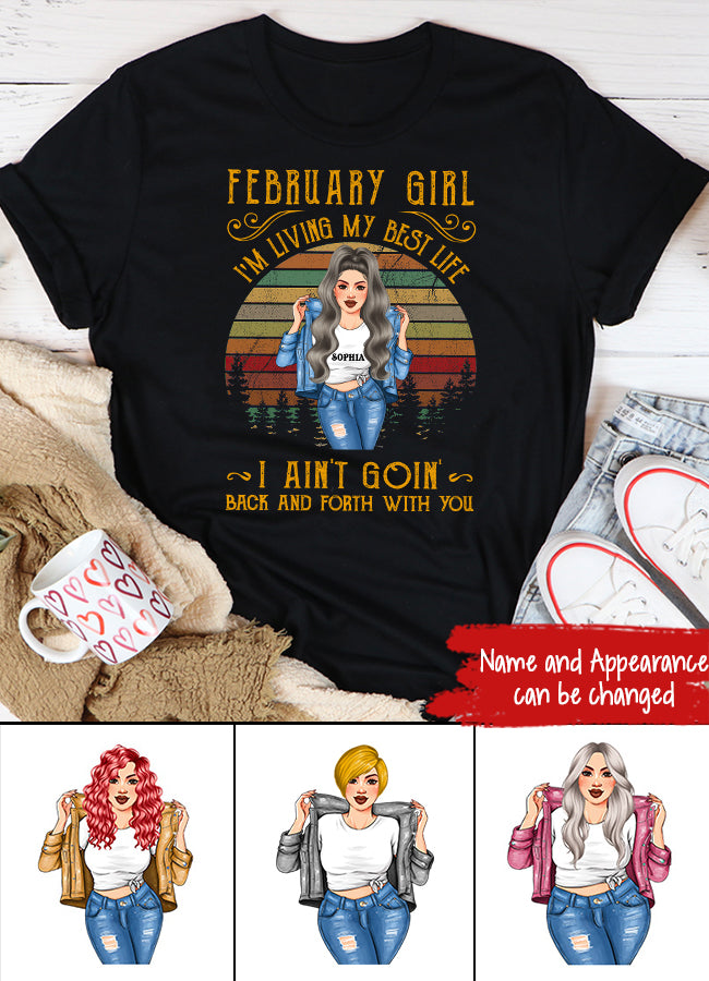 February Birthday Shirt, Custom Birthday Shirt, Queens Born In February, February Birthday Shirts For Woman, February Birthday Gifts