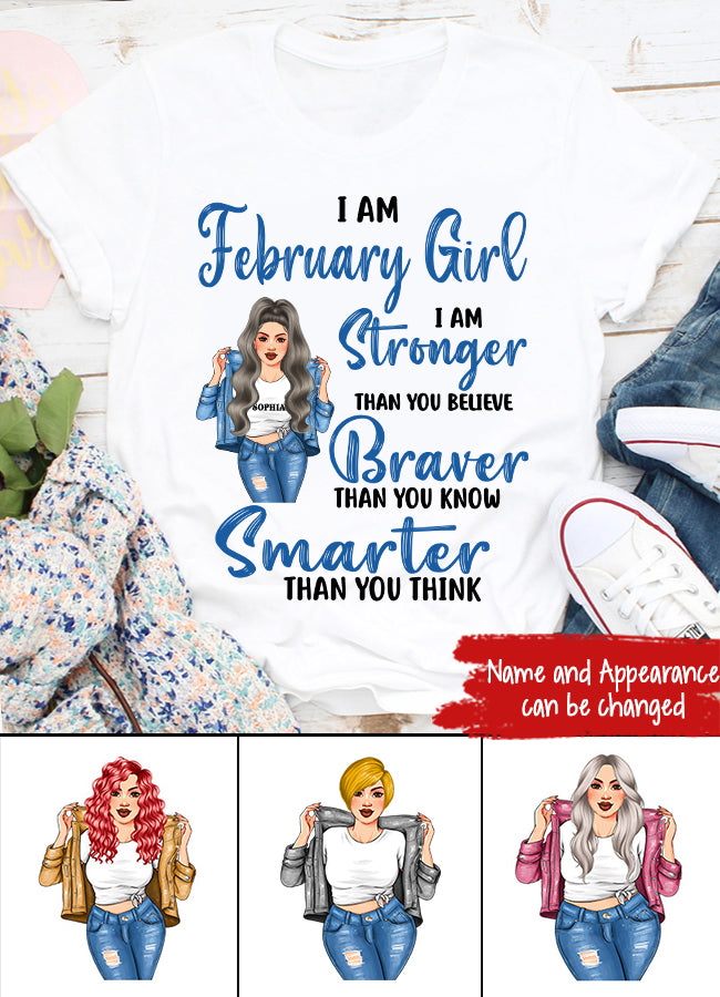 February Birthday Shirt, Custom Birthday Shirt, Queens Born In February, February Birthday Shirts For Woman, February Birthday Gifts