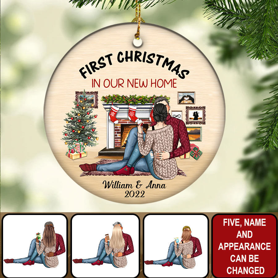 Our First Christmas At Our New Home Christmas Ornament 2022, Personalised New Home Decoration 2022, First Christmas New Home Gift 2022