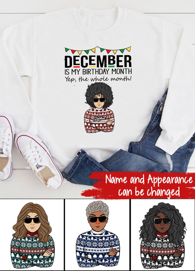 December Birthday Shirt, Custom Birthday Shirt, Queens Are Born In December, December Birthday Shirts For Woman, December Birthday Gifts