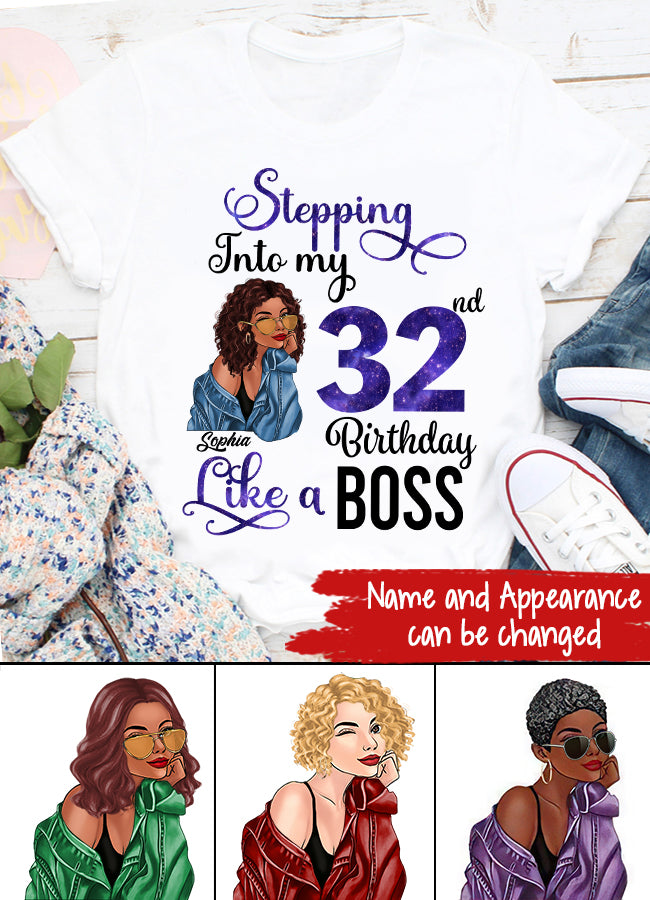 32nd Birthday Shirts, Custom Birthday Shirts, Turning 32 Shirt, Gifts For Women Turning 32, 32 And Fabulous Shirt, 1991 Shirt, 32nd Birthday Shirts For Her
