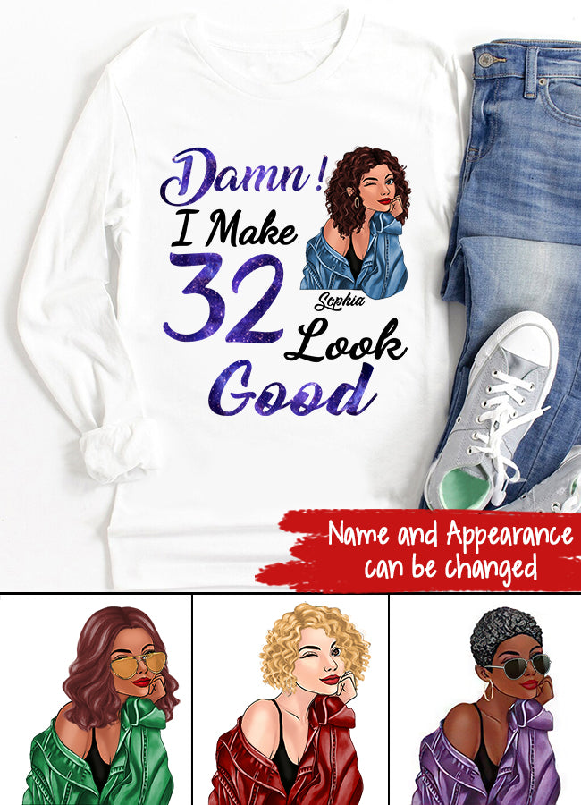 32nd Birthday Shirts, Custom Birthday Shirts, Turning 32 Shirt, Gifts For Women Turning 32, 32 And Fabulous Shirt, 1991 Shirt, 32nd Birthday Shirts For Her
