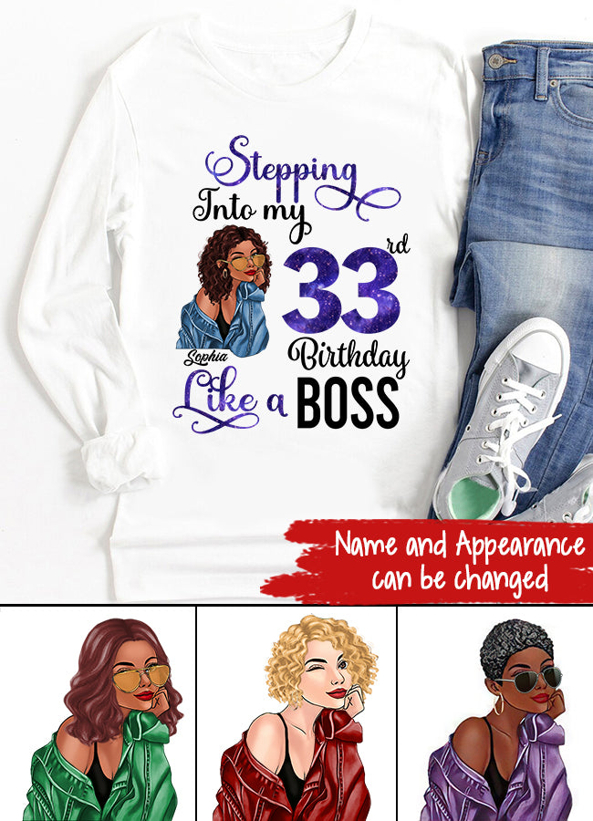 33rd Birthday Shirts, Custom Birthday Shirts, Turning 33 Shirt, Gifts For Women Turning 33, 33 And Fabulous Shirt, 1990 Shirt, 33rd Birthday Shirts For Her
