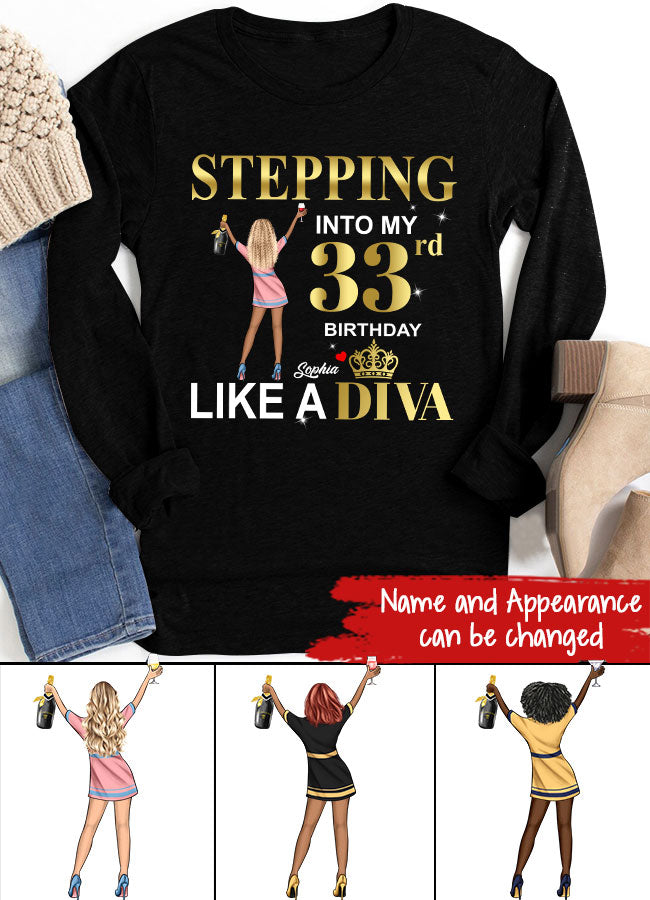 33rd Birthday Shirts, Custom Birthday Shirts, Turning 33 Shirt, Gifts For Women Turning 33, 33 And Fabulous Shirt, 1990 Shirt, 33rd Birthday Shirts For Her