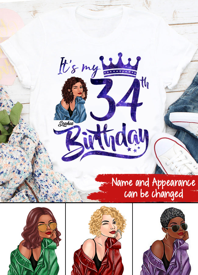 34th Birthday Shirts, Custom Birthday Shirts, Turning 34 Shirt, Gifts For Women Turning 34, 34 And Fabulous Shirt, 1989 Shirt, 34th Birthday Shirts For Her