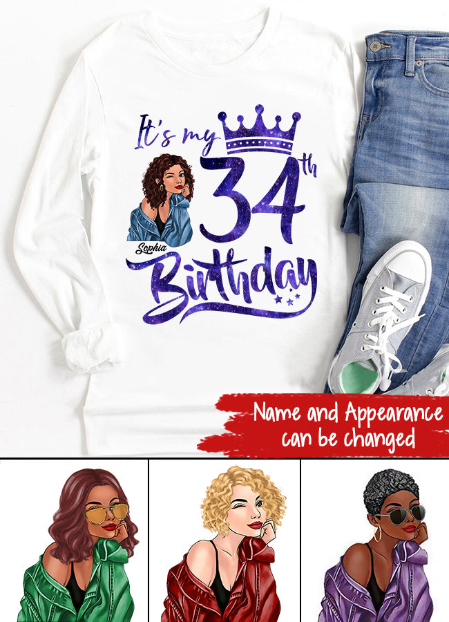34th Birthday Shirts, Custom Birthday Shirts, Turning 34 Shirt, Gifts For Women Turning 34, 34 And Fabulous Shirt, 1989 Shirt, 34th Birthday Shirts For Her