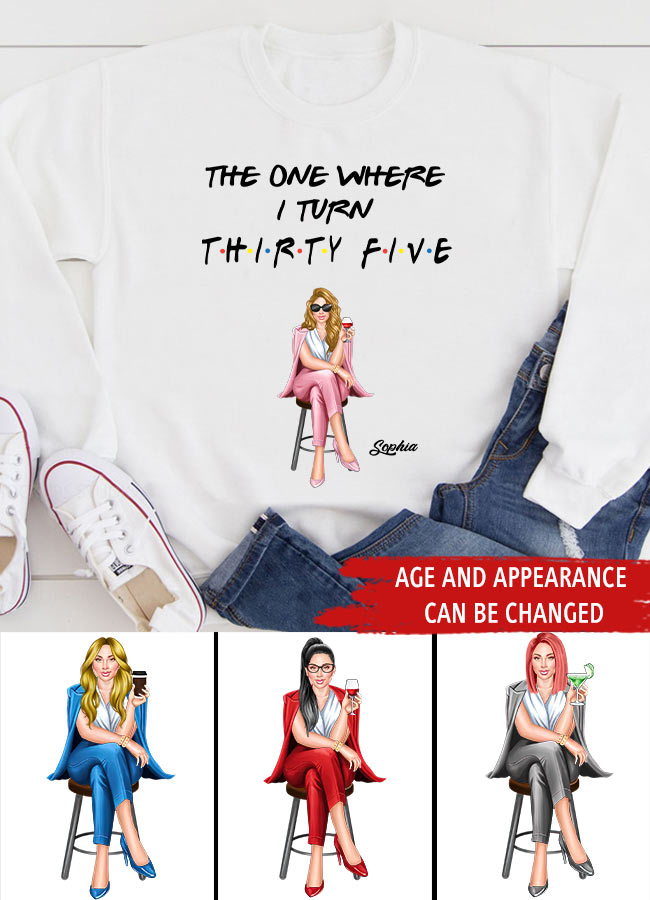 35th Birthday Shirts, Custom Birthday Shirts, Turning 35 Shirt, Gifts For Women Turning 35, 35 And Fabulous Shirt, 1988 Shirt