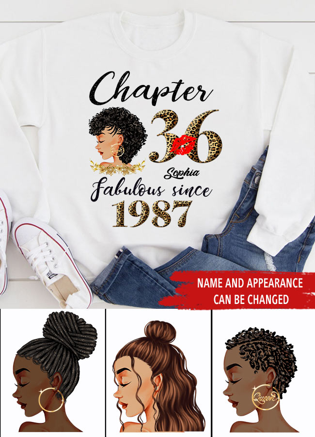 36th birthday shirts for her, Personalised 36th birthday gifts, 1987 t shirt, 36 and fabulous shirt, 36th birthday shirt ideas, gift ideas 36th birthday woman