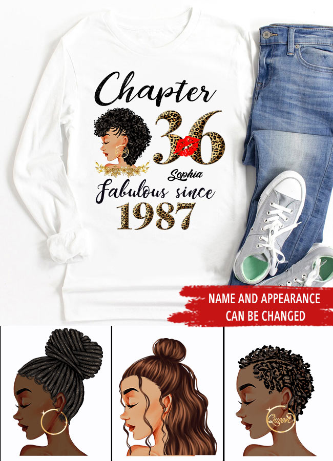36th birthday shirts for her, Personalised 36th birthday gifts, 1987 t shirt, 36 and fabulous shirt, 36th birthday shirt ideas, gift ideas 36th birthday woman