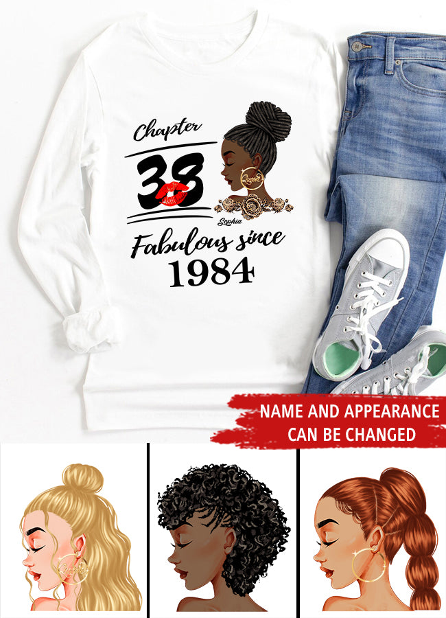 38th Birthday Shirts, Custom Birthday Shirts, Turning 38 Shirt, Gifts For Women Turning 38, 38 And Fabulous Shirt, 1984 Shirt, 38th Birthday Shirts For Her