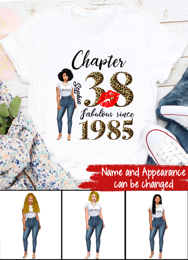 38th birthday shirts for her, Personalised 38th birthday gifts, 1985 t shirt, 38 and fabulous shirt, 38th birthday shirt ideas, gift ideas 38th birthday woman