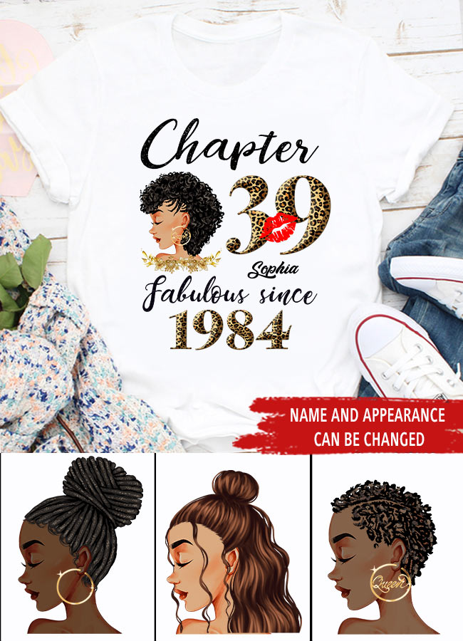 39th birthday shirts for her, Personalised 39th birthday gifts, 1984 t shirt, 39 and fabulous shirt, 39th birthday shirt ideas, gift ideas 39th birthday woman