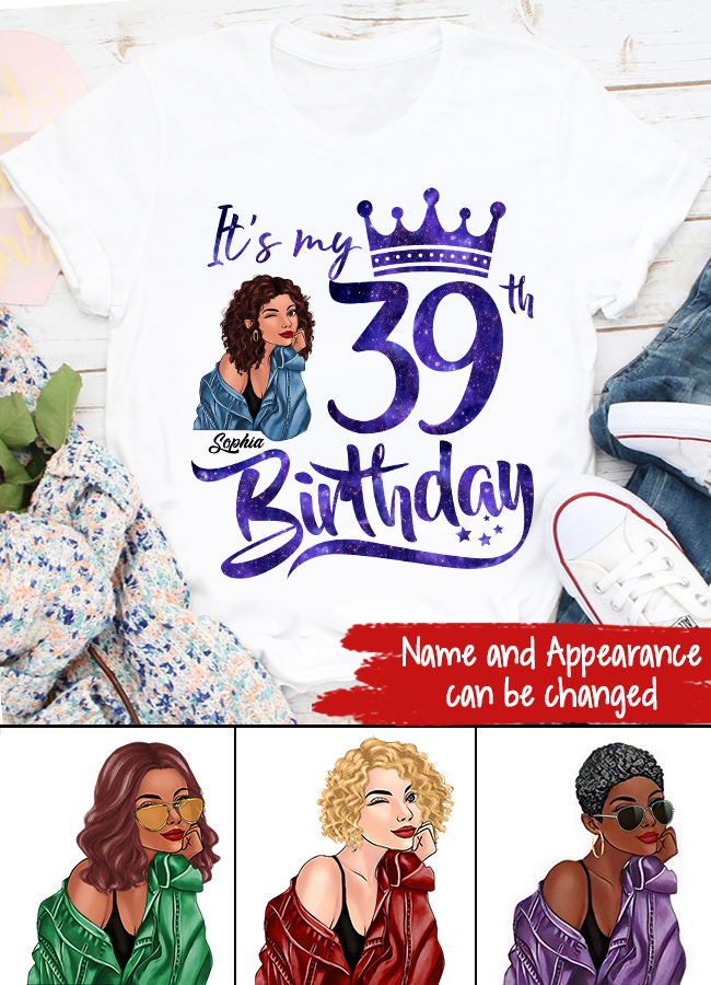 39th Birthday Shirts, Custom Birthday Shirts, Turning 39 Shirt, Gifts For Women Turning 39, 39 And Fabulous Shirt, 1984 Shirt, 39th Birthday Shirts For Her