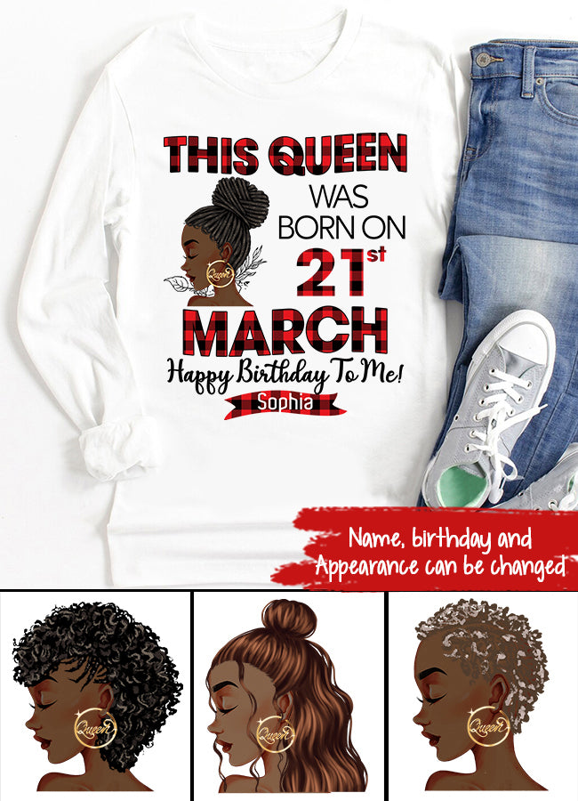 March Birthday Shirt, Custom Birthday Shirt, Queens are Born In March, March Birthday Shirts For Woman, March Birthday Gifts