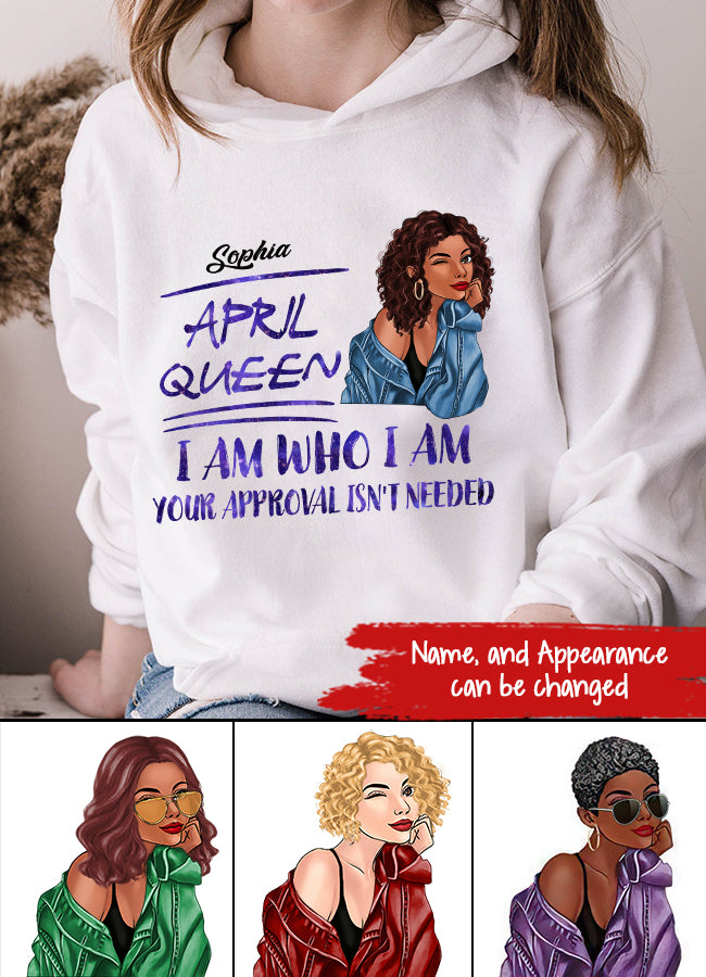 April Birthday Shirt, Custom Birthday Shirt, Queens Born In April, April Birthday Gifts, April shirts for Woman