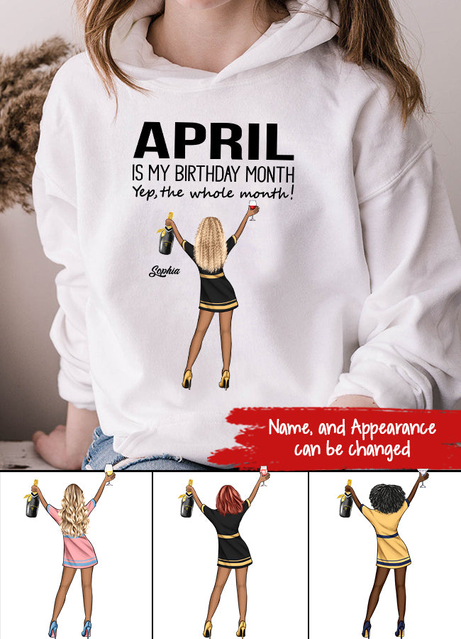 April Birthday Shirt, Custom Birthday Shirt, Queens Born In April, April Birthday Shirts For Woman, April Birthday Gifts