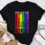 LGBT Shirts, Rainbow Pride Shirt, True Colors Gay Rainbow Pride Flag LGTBQ Cool LGBT Ally Gift T-Shirt