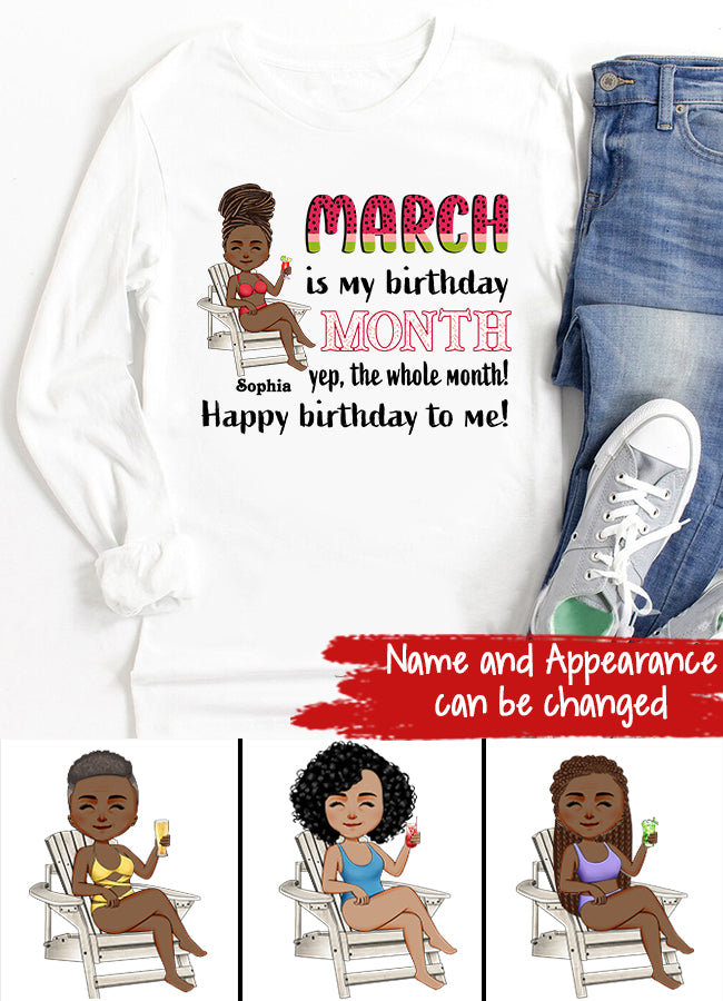 March Birthday Shirt, Custom Birthday Shirt, Queens are Born In March, March Birthday Shirts For Woman, March Birthday Gifts