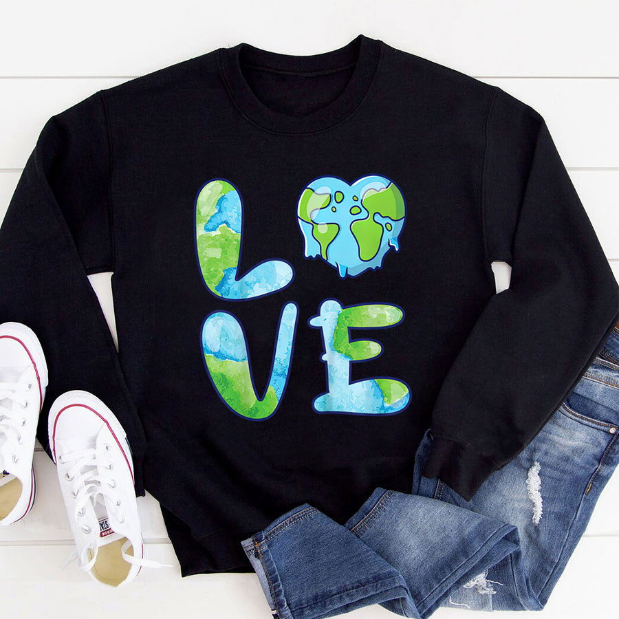 Earth Day Everyday Shirt Happy Love Earth Day 2022 Cute Earth Lover Toddler T-Shirt Save The Planet Shirts