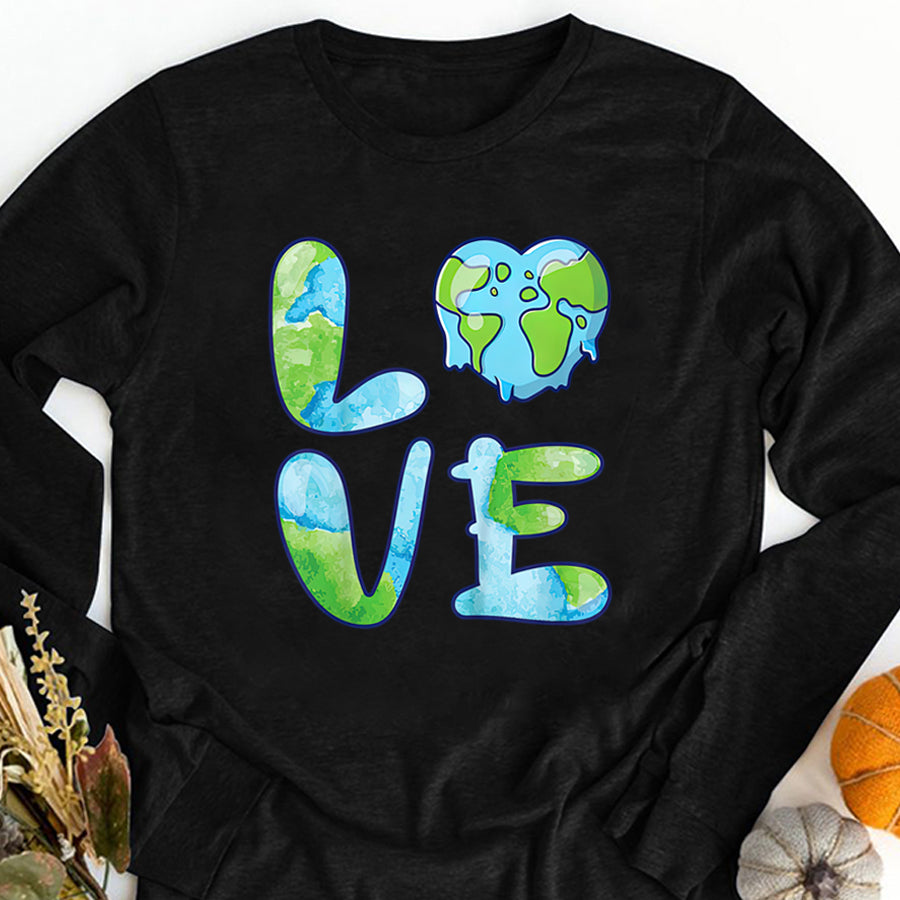 Earth Day Everyday Shirt Happy Love Earth Day 2022 Cute Earth Lover Toddler T-Shirt Save The Planet Shirts