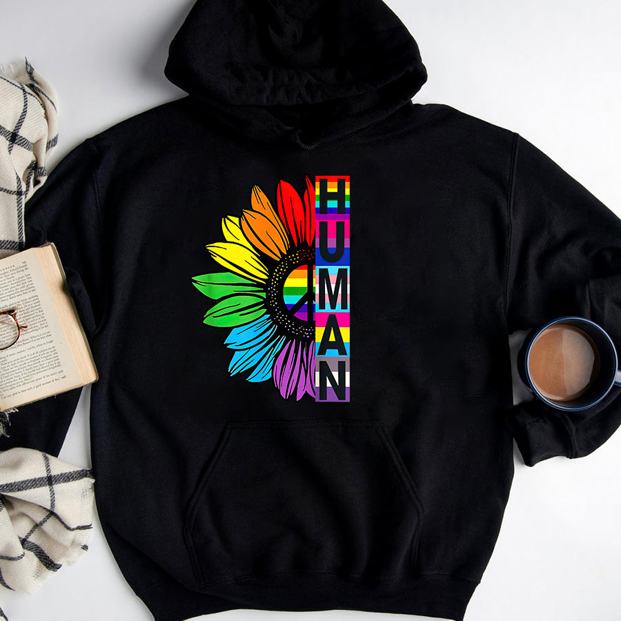  Be You Gay Pride Month LGBT Rainbow Flag Support LGBTQ Zip  Hoodie : Clothing, Shoes & Jewelry