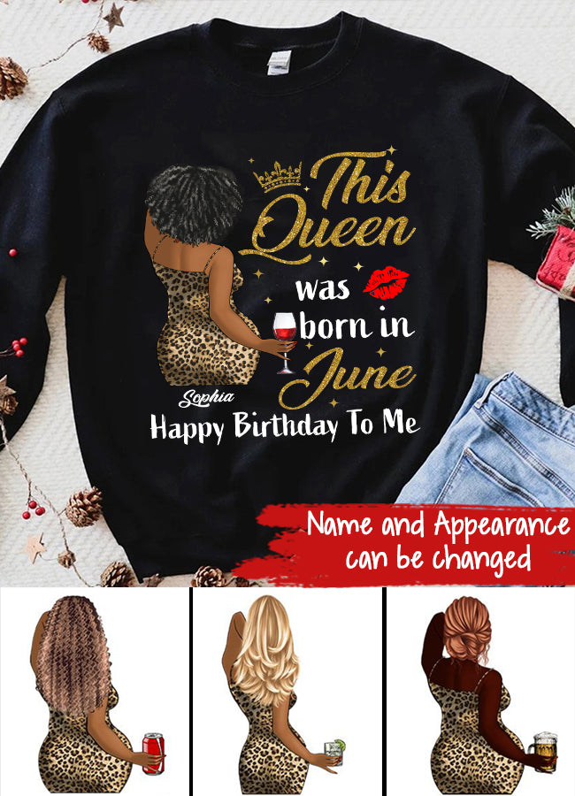 June Birthday Shirt, Custom Birthday Shirt, Queens Born In June, June Birthday Shirts For Woman, June Birthday Gifts