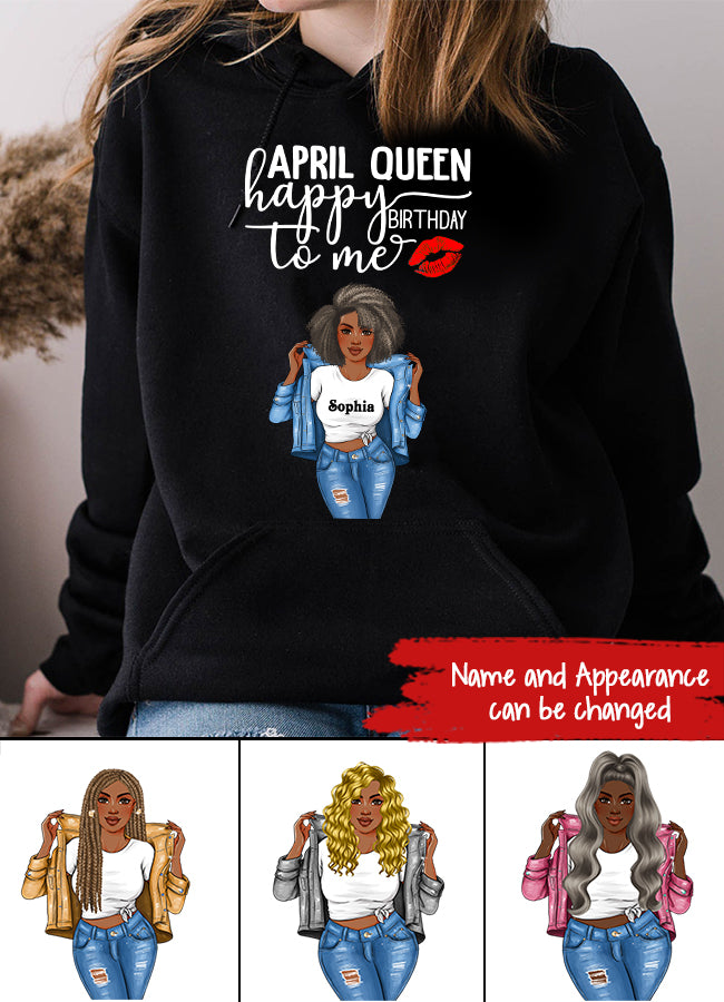 April Birthday Shirt, Custom Birthday Shirt, Queens Born In April, April Birthday Shirts For Woman, April Birthday Gifts