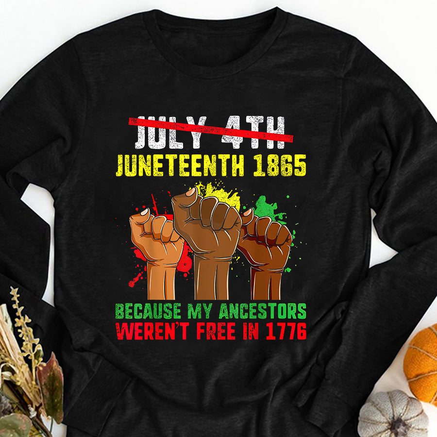 Juneteenth Shirt Juneteenth Tshirt Men Boy, June 19th 1865 Juneteenth Freedom T-Shirt