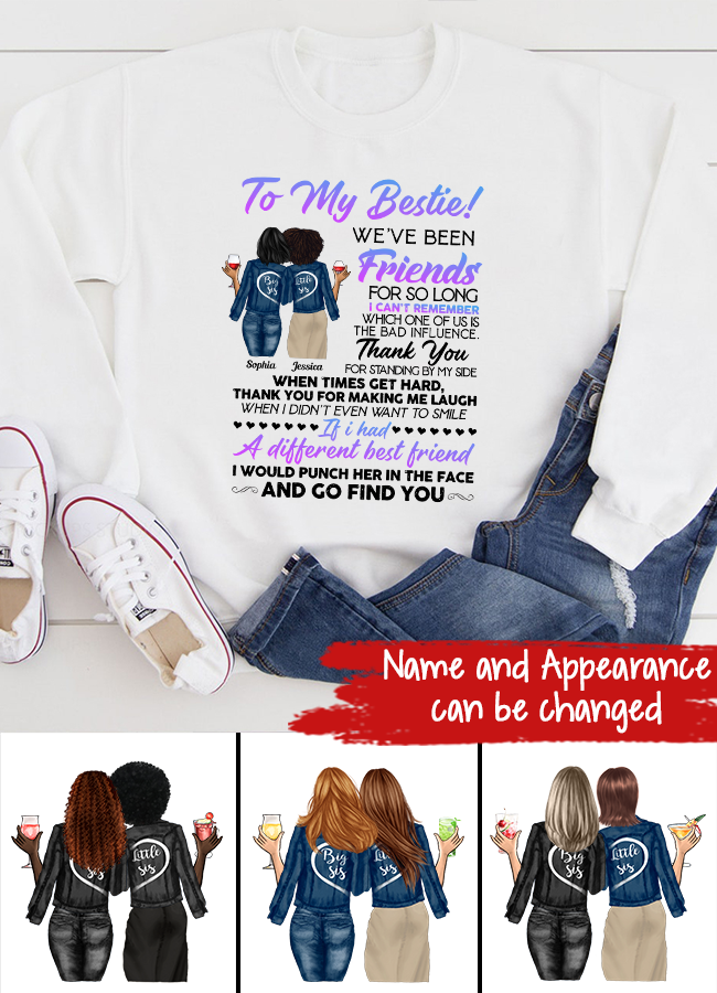 Personalized T Shirt, Sister Shirt, Gifts For Best Friends, Best Friend Shirts, Big Sister Shirt, Friend Shirt, Friends T Shirt Women
