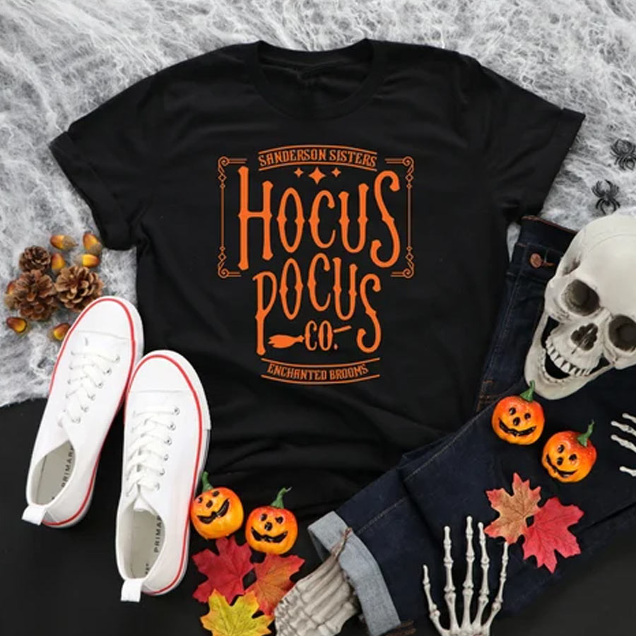 Hocus Pocus Halloween shirts, Funny Halloween Shirt, Skeleton Hands Shirt, Pumpkin Lover gift for women, Halloween Gift