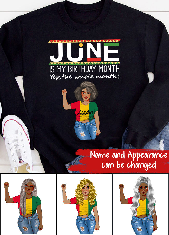 June Birthday Shirt, Custom Birthday Shirt, Queens Born In June, June Birthday Shirts For Woman, June Birthday Gifts