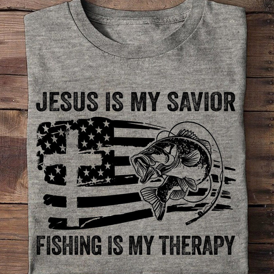 Fish Jesus shirt, Jesus shirts, jesus saved my life shirt, Christian Shirts, God Fish Lover, Jesus Gift Unisex Cotton T Shirt