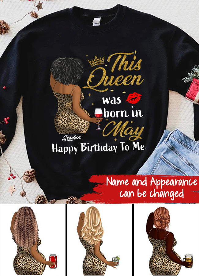 May Birthday Shirt, Custom Birthday Shirt, Queens Born In  May, May Birthday Gifts,  May Birthday Gifts