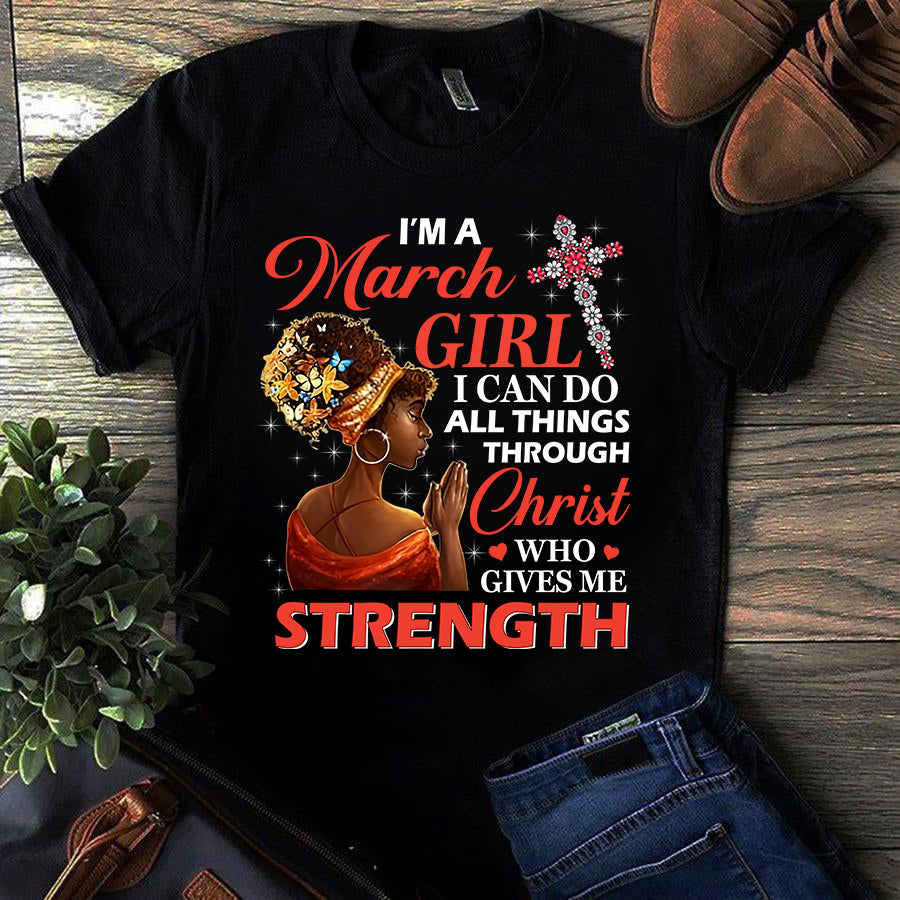 April Girl Birthday Shirt I Can Do All Things Through Christ April Girl Birthday Shirt I Can Do All Things Through Christ