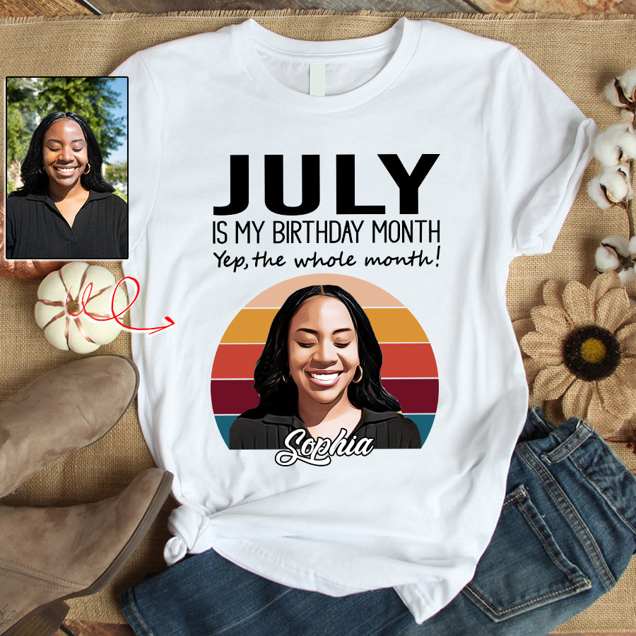July Birthday Shirt, Custom Birthday Shirt, Queens Born In July, July Birthday Shirts For Woman, July Birthday Gifts