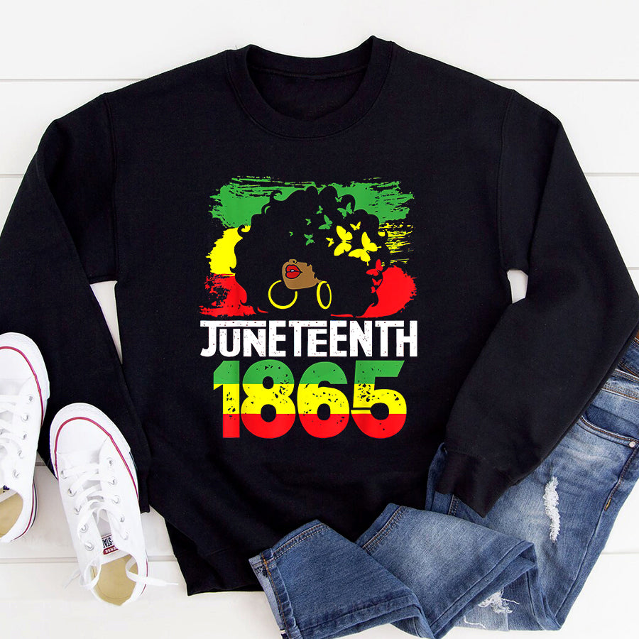 Juneteenth Shirt Juneteenth Is My Independence Day Black Women Black Pride T-Shirt