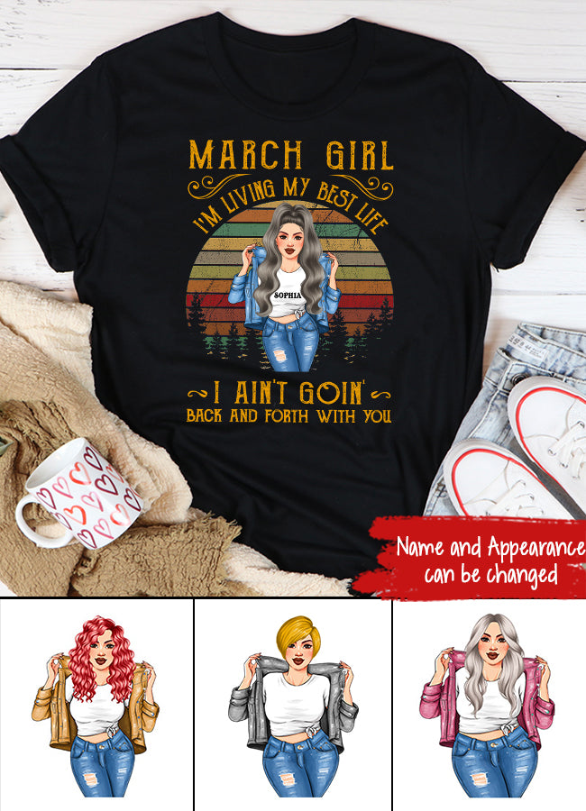 March Birthday Shirt, Custom Birthday Shirt, Queens Born In March, March Birthday Shirts For Woman, March Birthday Gifts
