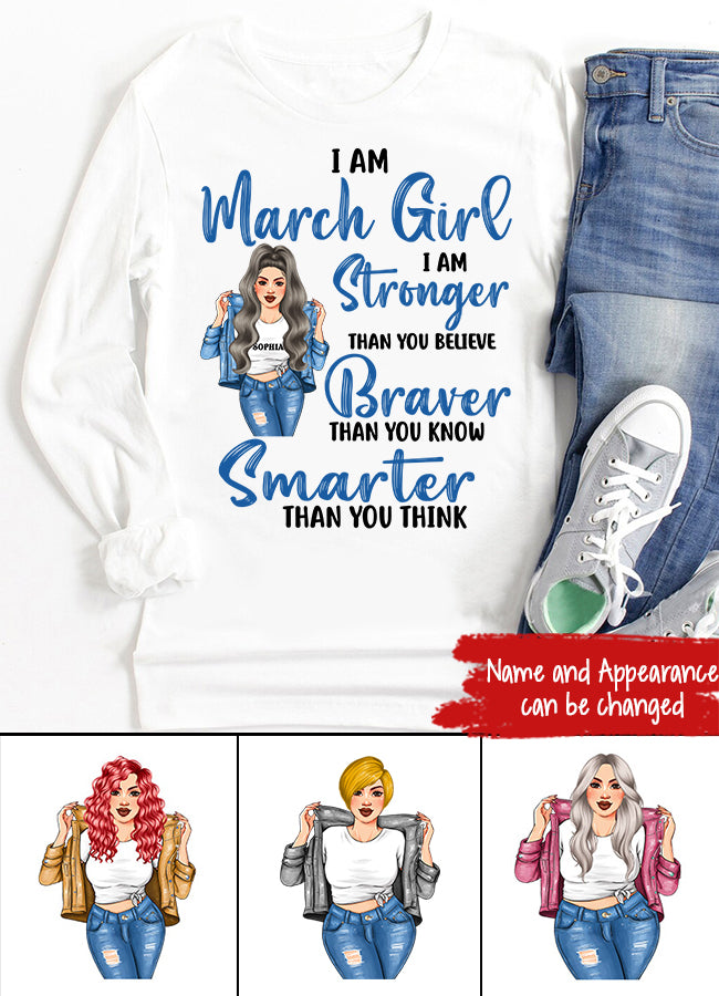 March Birthday Shirt, Custom Birthday Shirt, Queens Born In March, March Birthday Shirts For Woman, March Birthday Gifts