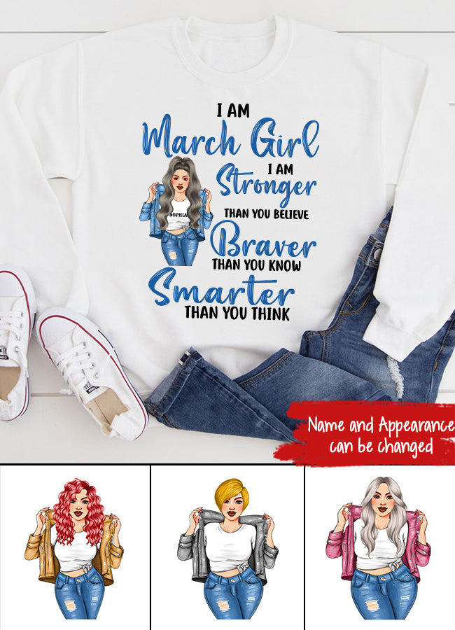 March Birthday Shirt, Custom Birthday Shirt, Queens Born In March, March Birthday Shirts For Woman, March Birthday Gifts