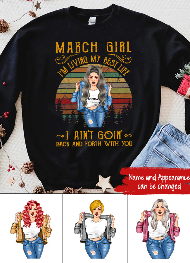 March Birthday Shirt, Custom Birthday Shirt, Queens Born In March, March Birthday Shirts For Woman, March Birthday Gifts