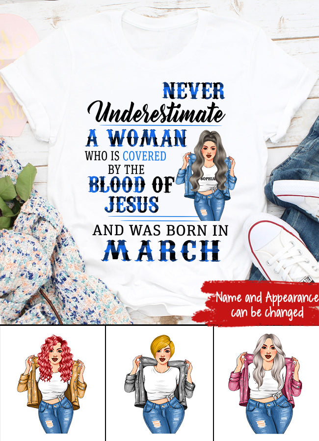 March Birthday Shirt, Custom Birthday Shirt, Queens Born In March, March Birthday Shirts For Woman, March Birthday Gifts