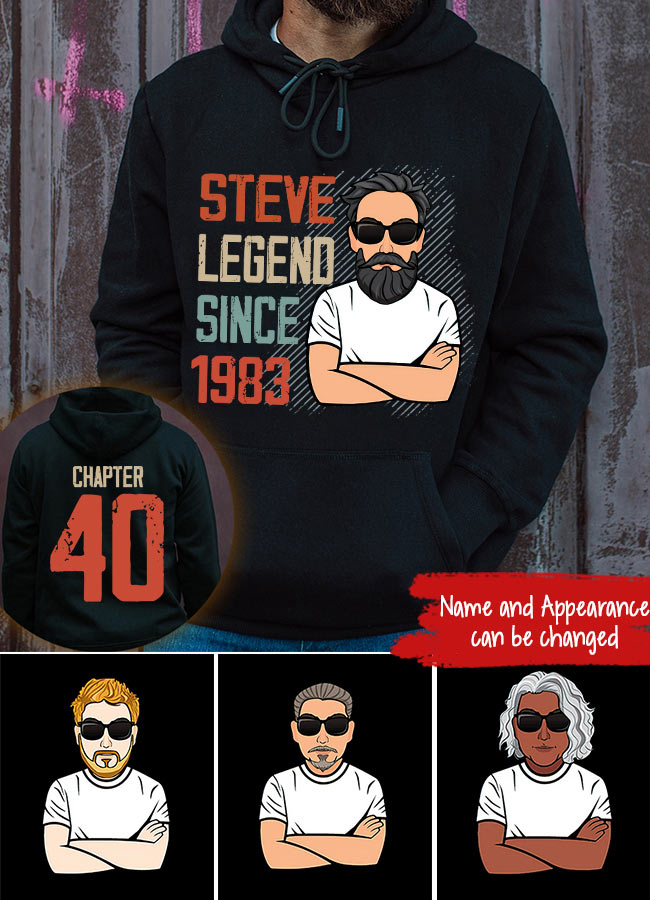 Chapter 40, Fabulous Since 1983 40th Birthday Unique T Shirt For Man, His Gifts For 40 Years Old, Turning 40 Birthday Cotton Shirt