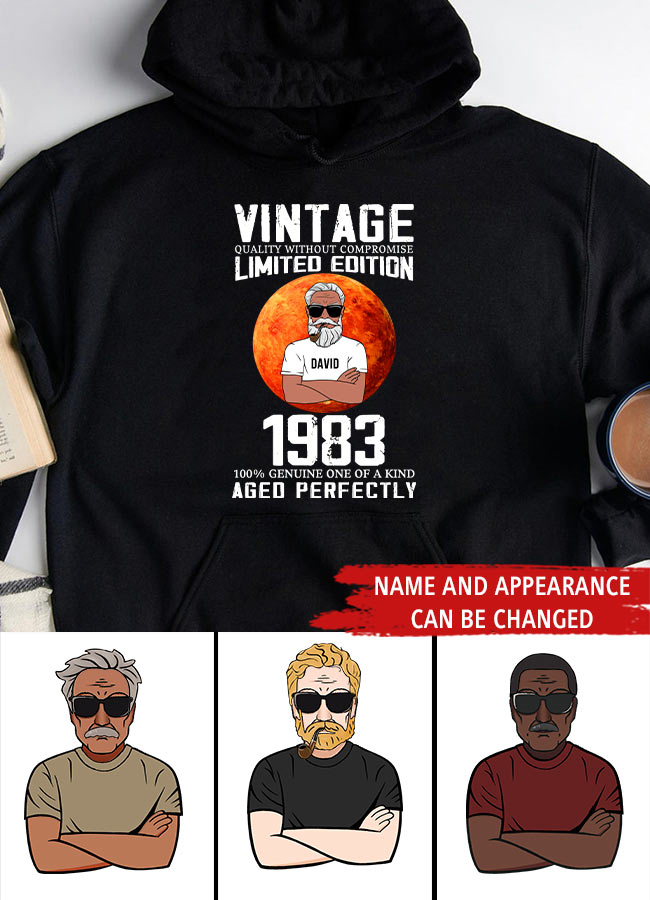 Personalized Birthday T Shirt, Chapter 40, Fabulous Since 1983 40th Birthday Unique T Shirt For Man, Vintage Quality without compromise Limited edition 1983 100% genuine of a kind aged perfectly