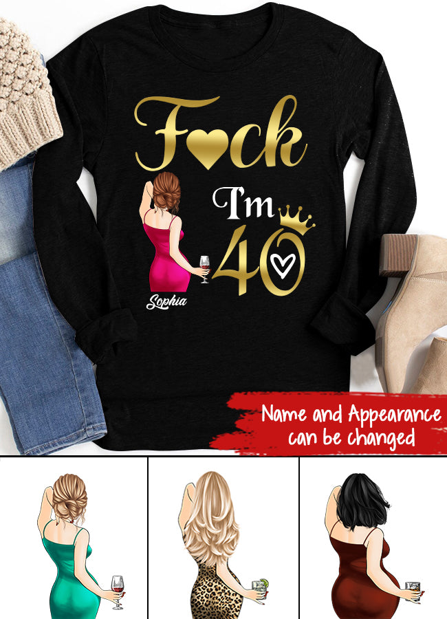 I&#39;m 40 - Vintage 1983 Shirt, Custom Birthday Shirt, 40th Birthday Unique Gifts For Woman, 40th Birthday Ideas, Turning 40 Years Old Cotton Shirt