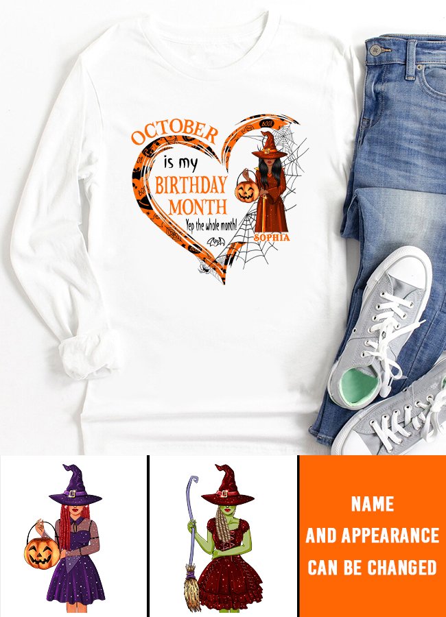 Custom October Birthday Shirt For Woman, Queens are Born In October Gifts, Melanin Afro Woman Shirt, Black Girl Tee, Afro Queen Gift