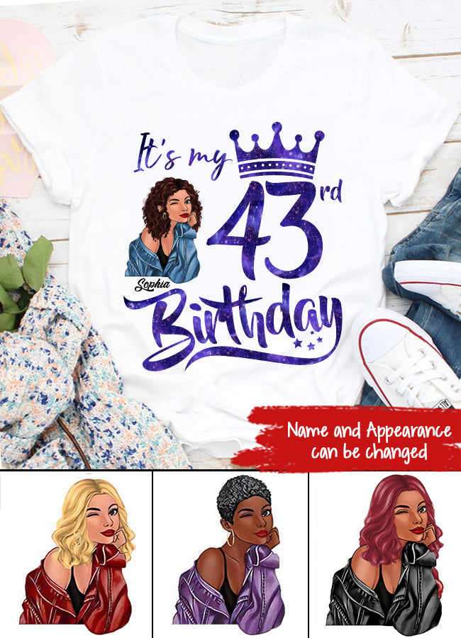43th Birthday Shirts, Custom Birthday Shirts, Turning 43 Shirt, Gifts For Women Turning 43, 43 And Fabulous Shirt, 1979 Shirt, 43th Birthday Shirts For Her, It&#39;s My 43 Birthday