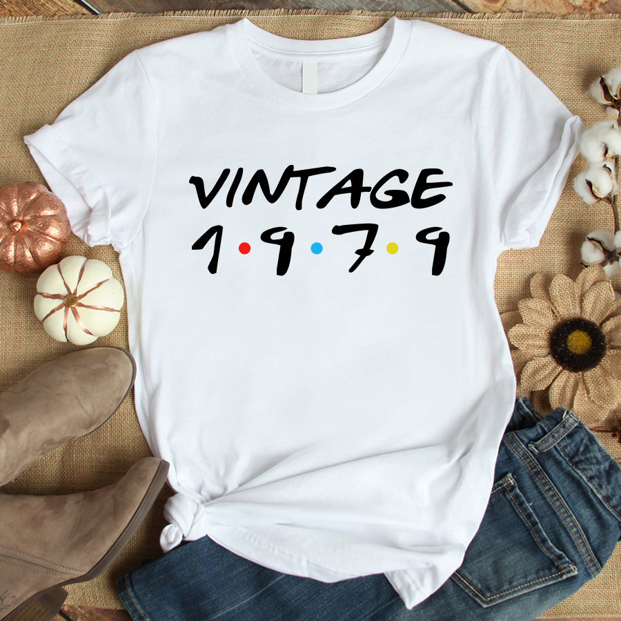43rd Birthday Shirts, Custom Birthday Shirts, Turning 43 Shirt, Gifts For Women Turning 41, 40 And Fabulous Shirt, 1979 Shirt, 43rd Birthday Shirts For Her, Vintage 1979 Limited Edition