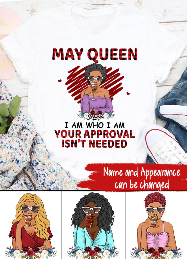 May Birthday Shirt, Custom Birthday Shirt, Queens Born In May, May Birthday Gifts, May Shirts For Woman