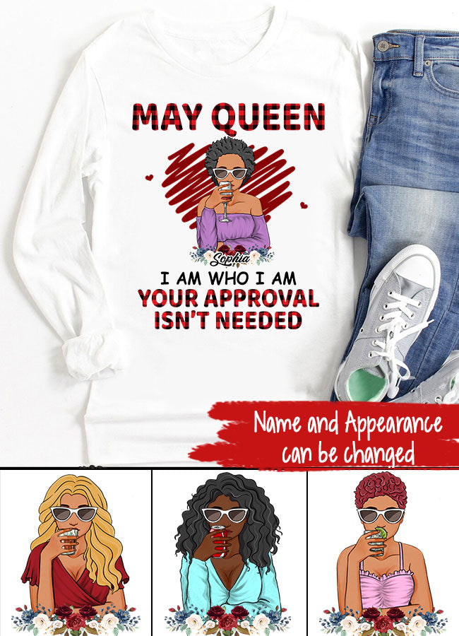May Birthday Shirt, Custom Birthday Shirt, Queens Born In May, May Birthday Gifts, May Shirts For Woman