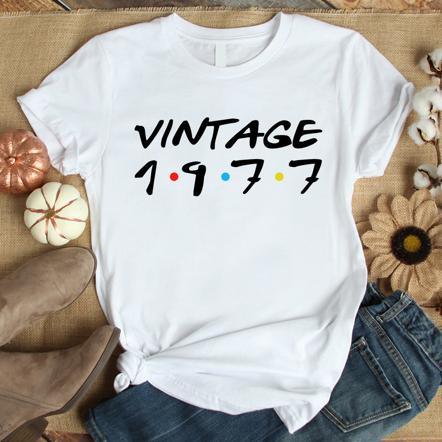 45th Birthday Shirts, Turning 45 Shirt, Gifts For Women Turning 45, 45 And Fabulous Shirt, 1977 Shirt, 45th Birthday Shirts For Her, Vintage 1977 Limited Edition